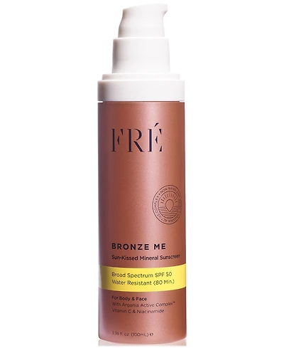 Fre Bronze Me Sun-Kissed Mineral Sunscreen Spf 50, 3.38 oz.