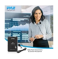 Pyle Wireless Microphone System – Vhf Fixed Frequency with Adjustable Volume Control