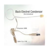 Pyle In-Ear Mini Xlr Omni-Directional Microphone – Compatible with Shure System