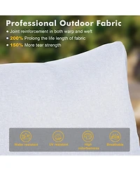 Xizzi 5 Piece Patio Furniture, Outdoor Furniture Sets, Modern Wicker Sectional and 2 Pillows, All Weather Garden Sofa, Backyard,