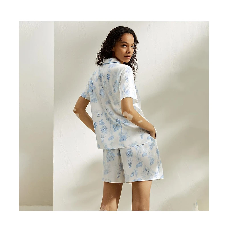 Lilysilk Women's La Terra Short Silk Pajama Set