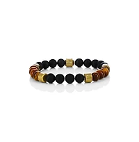 Stainless Steel, 8mm Genuine Bead Bracelet