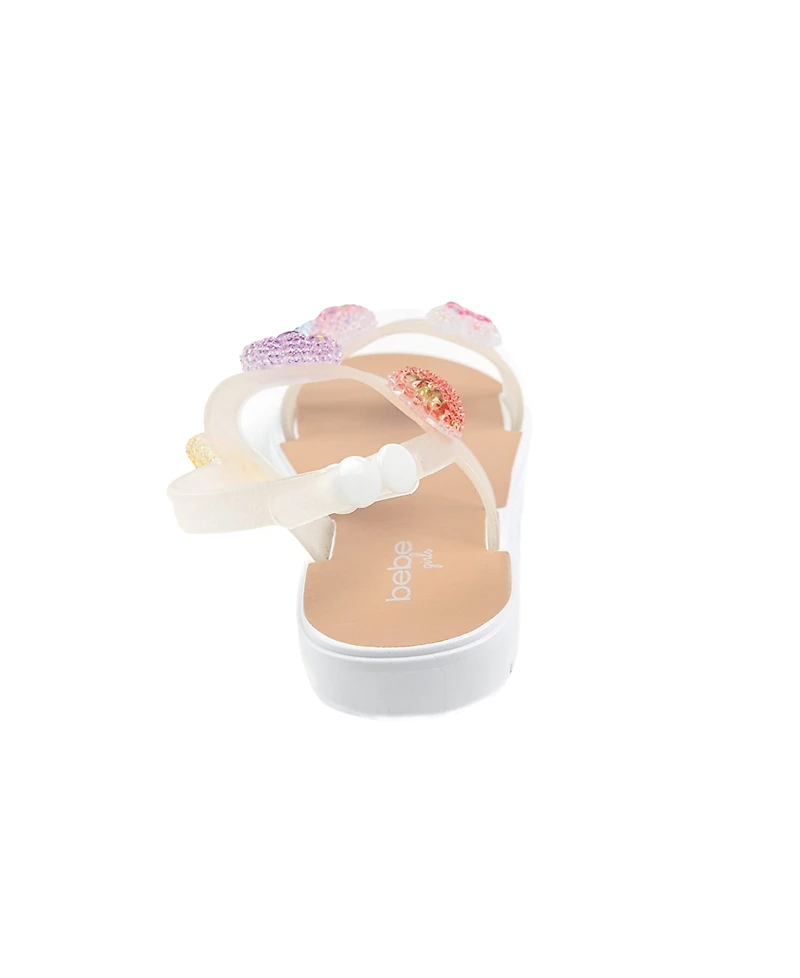 Bebe Little Girls Fun and Comfortable Summer with Novelty Charms Sandals