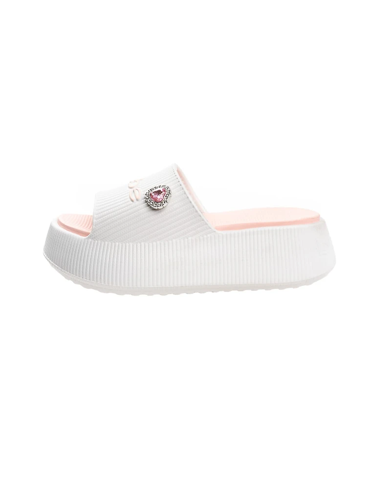 Bebe Little and Big Girls Trendy Comfortable Summer Platform Slides