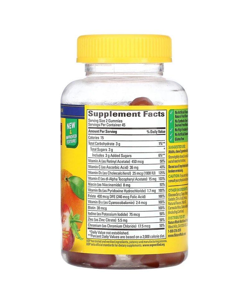 Nature Made Multi Gummies Orange & Strawberry