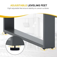 Aoodor Stylish and Durable Aluminum Outdoor Coffee Table Grey