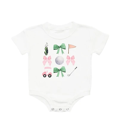 Sweet Wink Baby Girls Coquette Golf Short Sleeve Romper