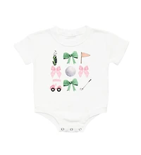 Sweet Wink Baby Girls Coquette Golf Short Sleeve Romper