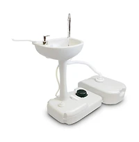 SereneLife Portable Handwash Sink with 24 Liter Waste Holding Tank, Basin Stand, and Rolling Wheels – Ideal for Indoor & Outdoor Use
