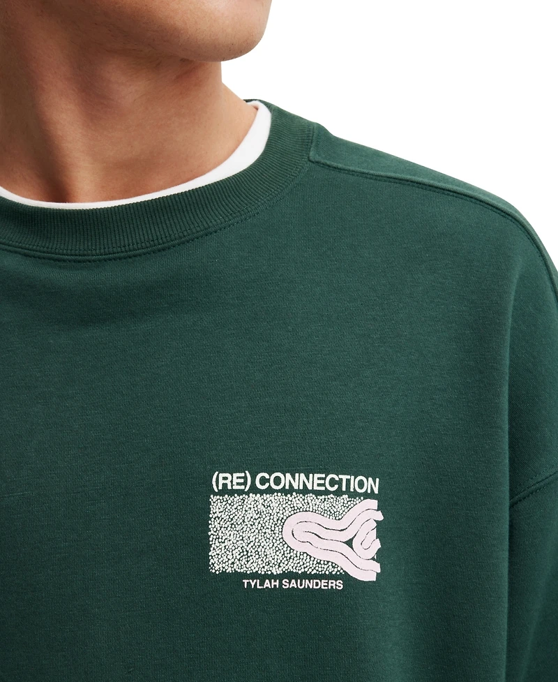 Cotton On Men's Box Fit Crew Neck Sweater