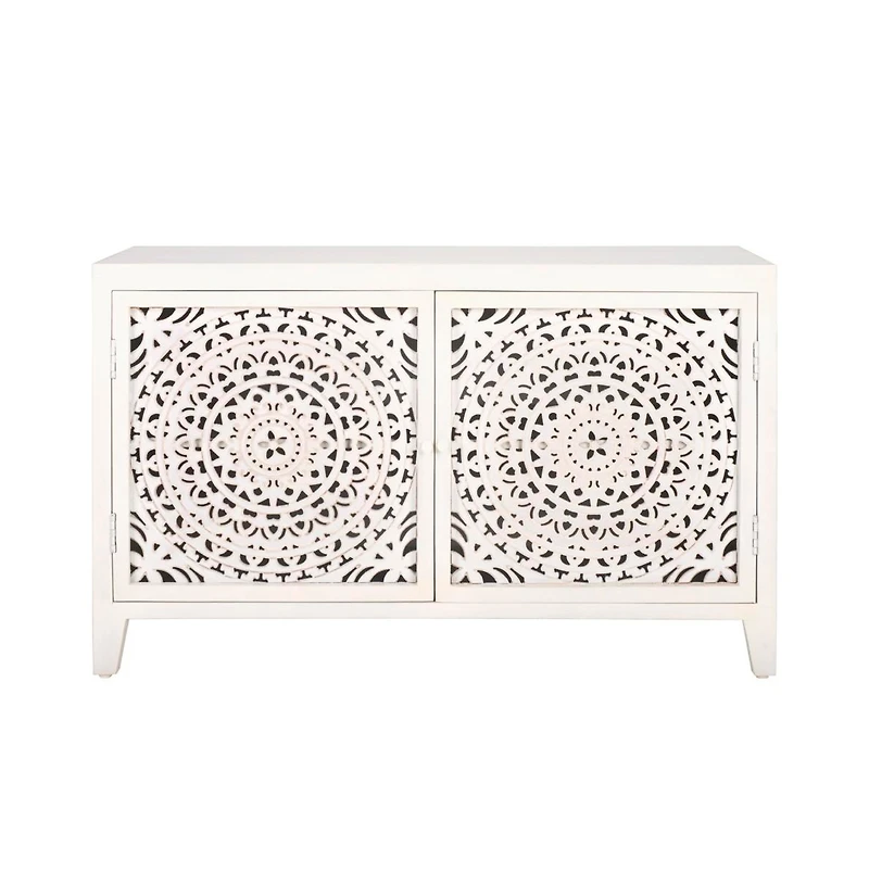 Raelie 2 Shelf 2 Door Media Stand