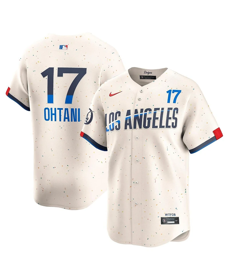 Nike Men's Shohei Ohtani Cream Los Angeles Dodgers City Connect Limited Player Jersey