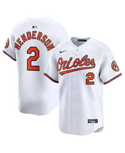 Nike Men's Gunnar Henderson White Baltimore Orioles Home Limited Player Jersey