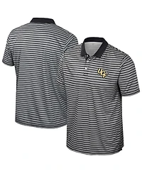 Colosseum Men's Black Ucf Knights Striped Polo Shirt