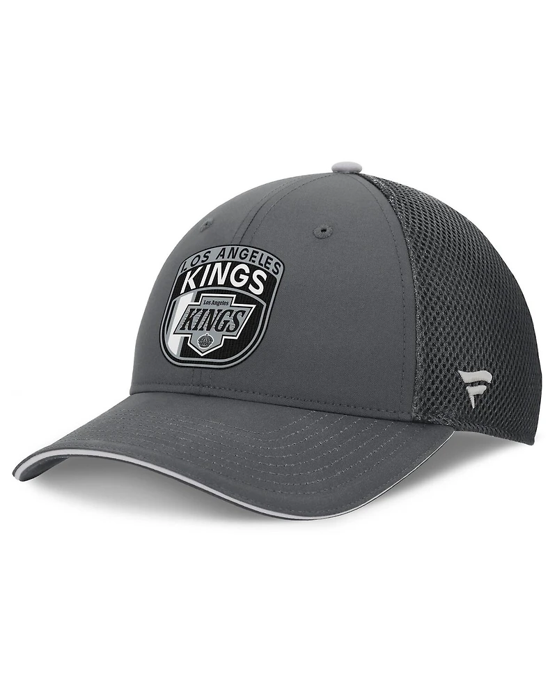 Fanatics Men's Gray Los Angeles Kings Authentic Pro Home Ice Trucker Adjustable Hat