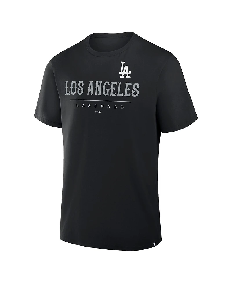 Fanatics Men's Black Los Angeles Dodgers Color Pop Legacy Clubhouse T-Shirt