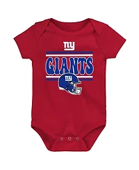 Outerstuff Baby Boys and Girls New York Giants Play Day Bodysuit, Set of 3