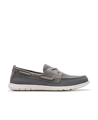 Clarks Men's Flexway Tie Casual Slip On Boat Shoe