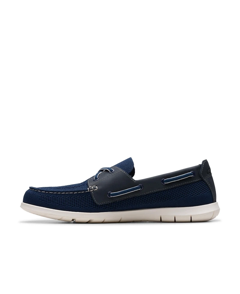 Clarks Men's Flexway Tie Casual Slip On Boat Shoe