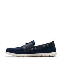 Clarks Men's Flexway Tie Casual Slip On Boat Shoe