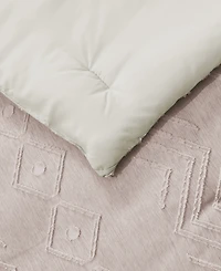 Unikome All Season Textured Jacquard Down Alternative Comforter