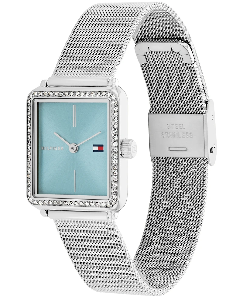 Tommy Hilfiger Women's Quartz Silver-Tone Stainless Steel Bracelet Watch, 21.3mm