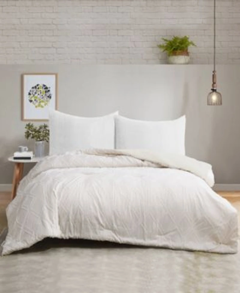 Unikome All Season Textured Jacquard Down Alternative Comforter