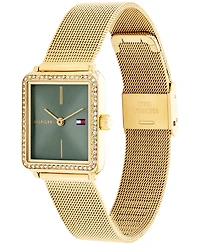 Tommy Hilfiger Women's Quartz Gold-Tone Stainless Steel Bracelet Watch, 21.3mm