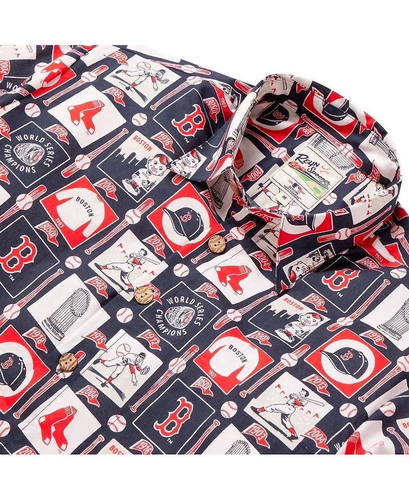 Reyn Spooner Men's Navy Boston Red Sox Champions Scenic Button-Up Shirt