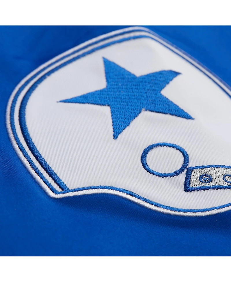 Mitchell & Ness Men's Royal Dallas Cowboys Vintage Double Down Satin Full-Snap Jacket