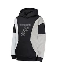 Outerstuff Big Boys and Girls Black San Antonio Spurs Ace the Hole Pullover Hoodie