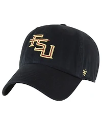 '47 Brand Men's Black Florida State Seminoles Clean Up Adjustable Hat