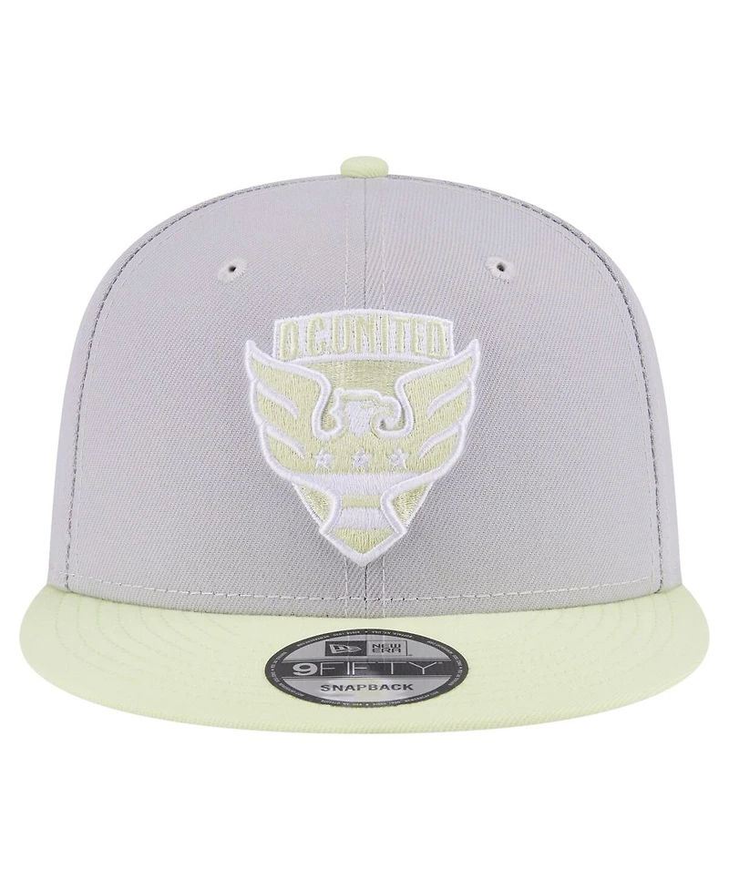 New Era Men's Gray D.c. United Color Pack Two-Tone 9FIFTY Snapback Hat