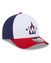 New Era Men's White Washington Nationals Player Replica 9FORTY Adjustable Hat