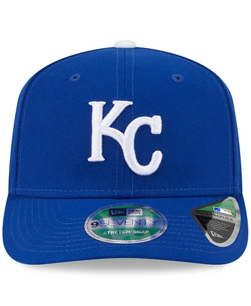 New Era Men's Royal Kansas City Royals Player Replica 9SEVENTY Adjustable Hat