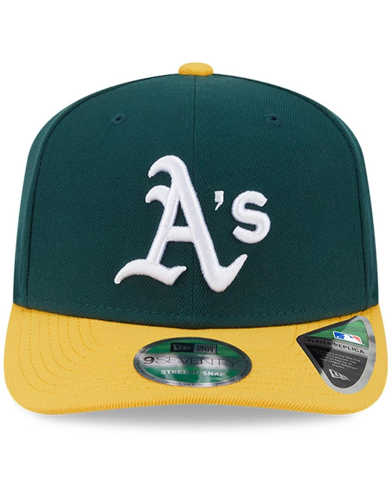 New Era Men's Green Athletics Player Replica 9SEVENTY Adjustable Hat