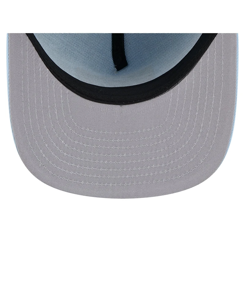 New Era Men's Light Blue Las Vegas Raiders Color Pack A-Frame 59FIFTY Fitted Hat