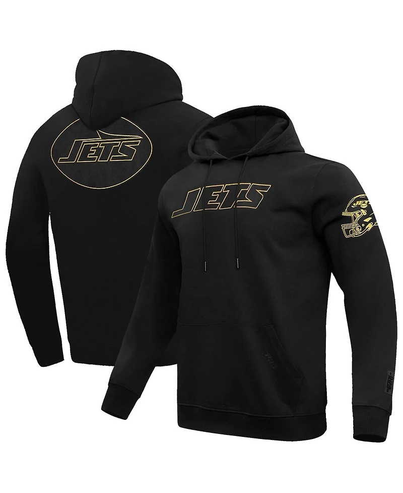 Pro Standard Men's Black New York Jets Classic Chenille Pullover Hoodie