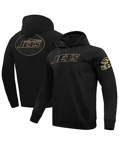 Pro Standard Men's Black New York Jets Classic Chenille Pullover Hoodie