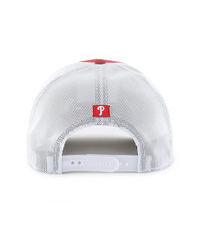 '47 Brand Men's Red/White Philadelphia Phillies Scratch Adjustable Trucker Hat