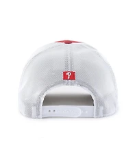 '47 Brand Men's Red/White Philadelphia Phillies Scratch Adjustable Trucker Hat