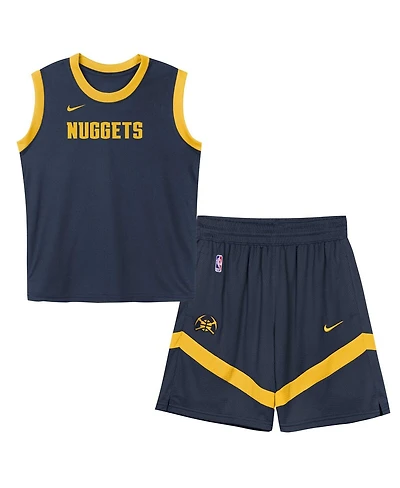 Nike Preschool Navy Denver Nuggets Mesh Tank Top and Shorts Set
