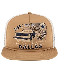 New Era Men's Stone Dallas Cowboys Meet Me 9FIFTY Snapback Hat