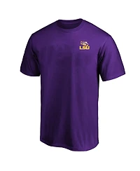 Fanatics Men's Purple Lsu Tigers Big Tall 2-Hit T-Shirt