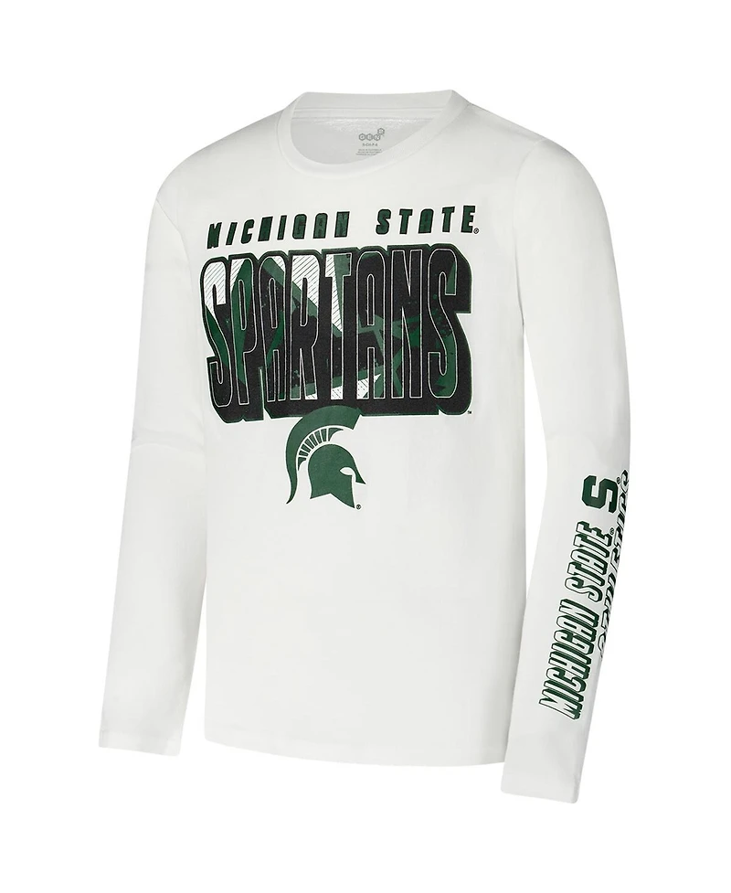 Outerstuff Big Boys and Girls Michigan State Spartans the Mix T-Shirt Combo Set