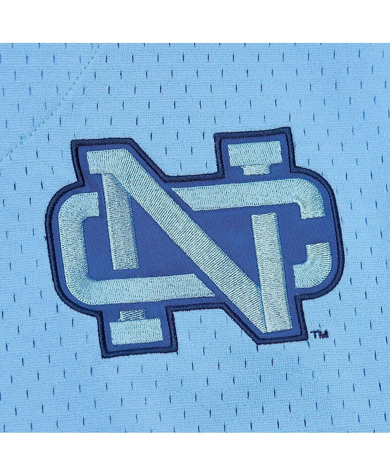 Mitchell & Ness Men's Carolina Blue North Tar Heels Game Time Vintage Mesh Button Front Jersey