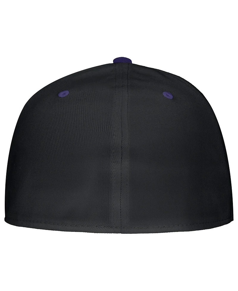 Nike Men's Black Tcu Horned Frogs On-Field Baseball Performance Fitted Hat