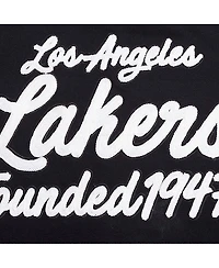 Pro Standard Women's Black Los Angeles Lakers Paint The City Cropped Pullover Sweatshirt