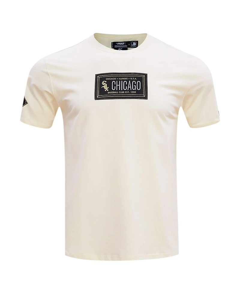 Pro Standard Men's Cream Chicago White Sox Club Member Badge T-Shirt
