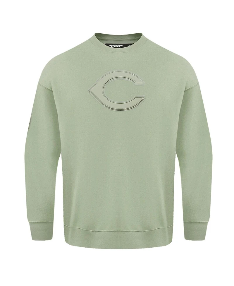 Pro Standard Men's Green Cincinnati Reds Neutral Drop Shoulder Pullover Sweatshirt